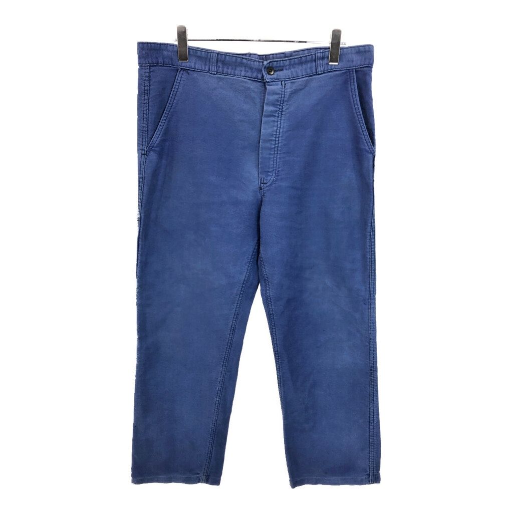 モールスキン パンツ ユーロ ブルー(メンズ 50)中古 古着 v4473 9,867円