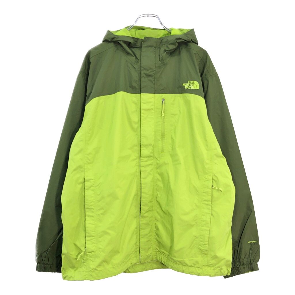 THE NORTH FACE ノースフェイス DRYVENT マウンテンパーカー アウトドア ライトグリーン(メンズ XL)中古 古着 V5048