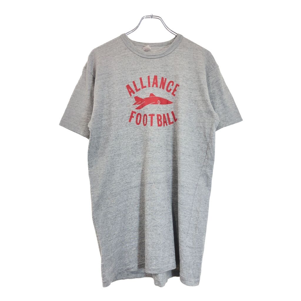 60年代 USA製 Russell Southern Co カレッジＴシャツ ヴィンテージ グレー(メンズ XL)中古 古着 U5812