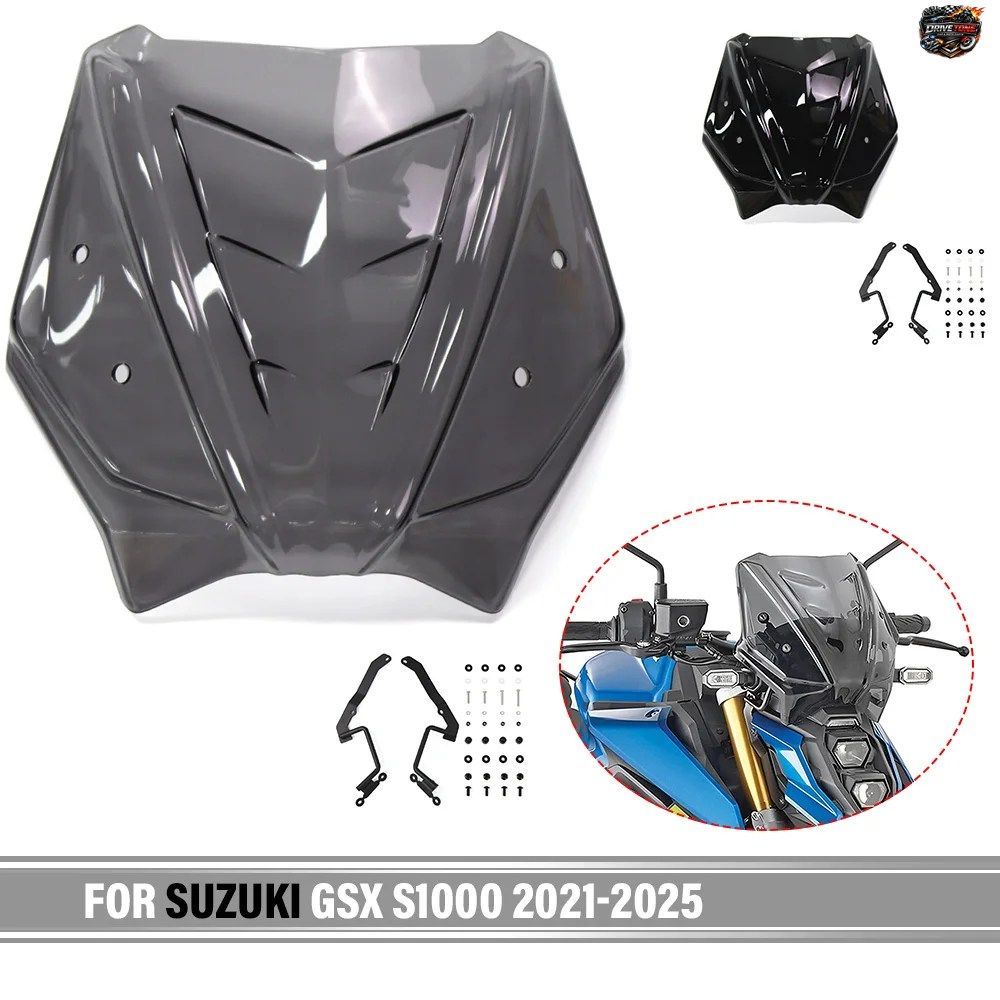 スズキ GSX-S1000 GSXS1000 2021-2025 2024 用 オートバイ フロント フェアリング ウインドスクリーン ウインドシールド フライ ウインド