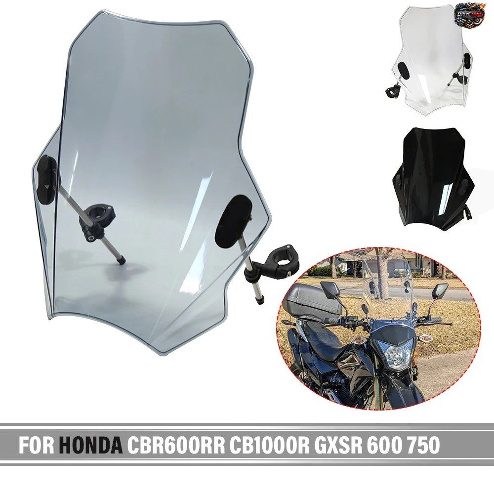 ホンダ CBR600RR CB1000R GXSR 600 750 バイク用 新型調整式ウインドスクリーン ウインドシールドカバー バイク用ディフレクター