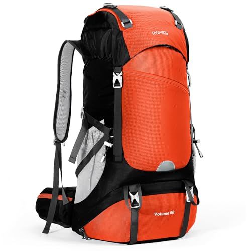 [HOMIEE] リュック 登山 50L アウトドア バッグ バックパック ザック 大容量 防水 ハイドレーション レインカバー付き 多機能 超軽量 収納性 登山用リュックサック ハイキング アウトドア 防災 キャンプ 旅行 花見 遠足 父の 4ad4a4cd
