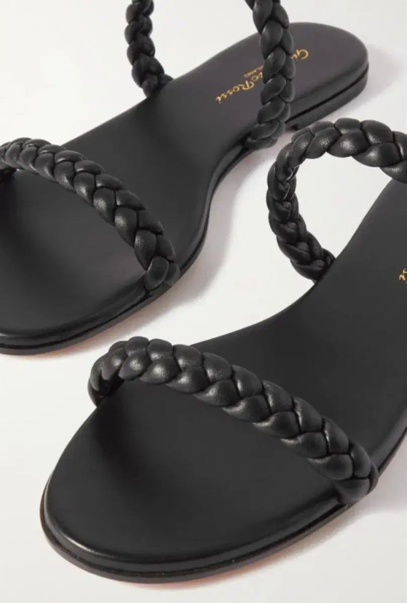 GIANVITO ROSSI ジャンビト・ロッシ braided black サンダル