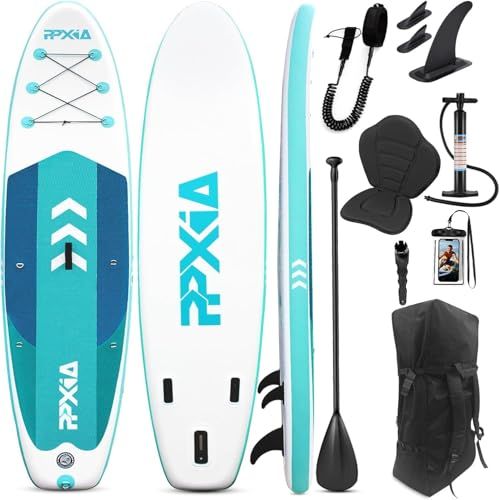 SUP ボード インフレータブル パドル耐荷重量200kg ボード カヤックシート付け 長320cm 幅82cm 厚15cm 両用パドル スタンドアップパドルボード 初心者 supセット 滑り止め 安定性 釣り ヨガt c263ce39