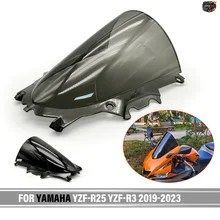ヤマハ YZF-R25 YZF-R3 R25 R3 2019 - 23 モーターサイクル スポーツ レーシング ダブル バブル ウインドシールド ウインドスクリーン ディ
