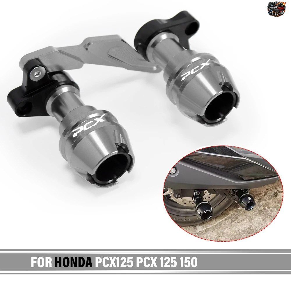 ホンダ PCX125 PCX150 オートバイ用フロントフォークホイールアクスルプロテクターアクスルエンドクラッシュボールマフラーパイプフレーム