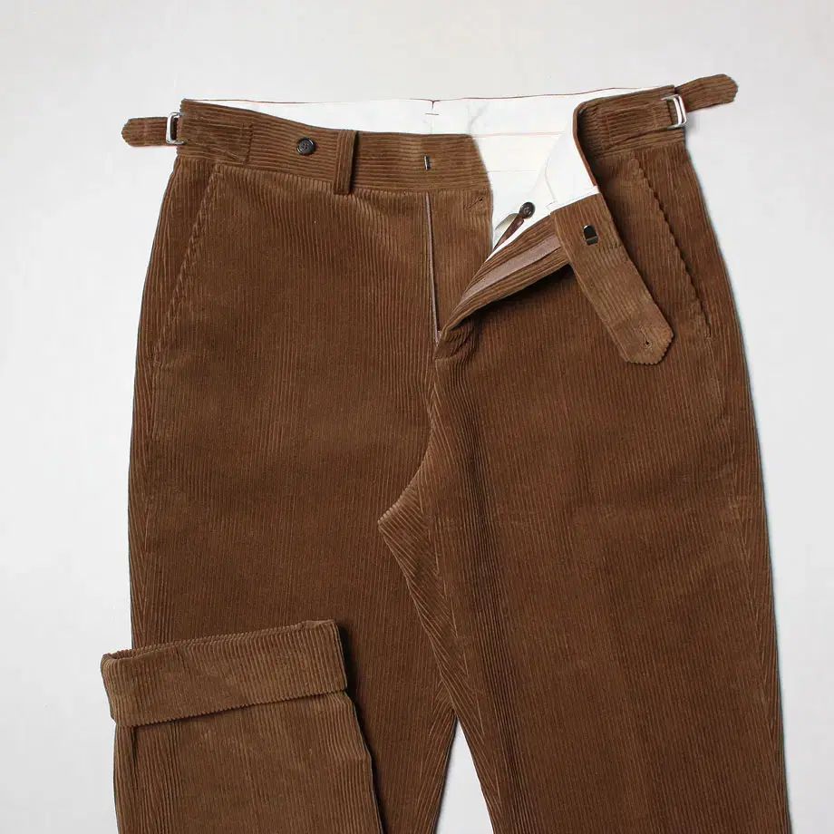 マルニ 22AW コーデュロイ レザーパッチ ワイド バギー パンツ MARNI