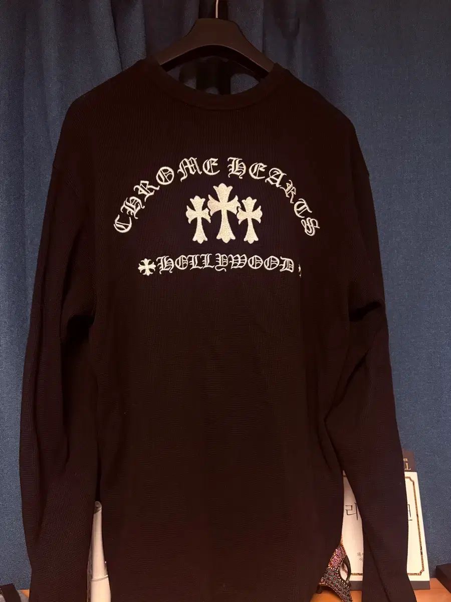 XXL クロムハーツ セメタリー ヘンリーネック ワッフル ニット