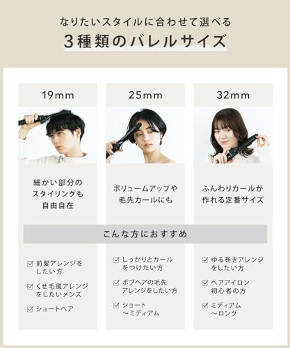 [2024年春夏限定] SALONIA サロニア セラミック カール ヘアアイロン 32mm【セレブレイトグリーン】 コテ 耐熱ポーチ付 SL-008CGt 707e0270