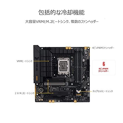ASUS TUF GAMING B760M-PLUS D4 intel 第14・13・12世代 CPU対応 LGA1700 B760 搭載 DDR4 mATX マザーボード/国内正規代理店品t c01f3e27