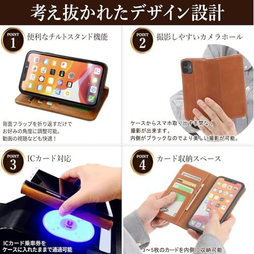 CIBOLA 高級牛革 OPPO Reno13 A 用 ケース 手帳型 本革 オッポ リノ13 A 対応 カバー 手帳 革 携帯カバー 耐衝撃 カードポケット 内蔵マグネット スタンド機能 A501OP / CPH2699 用 (オリーブ色)Ju