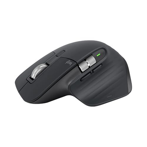 Logitech MX MASTER 3S 無線 Bluetooth Logi Bolt USB-C充電 マルチデバイス 8000DPI 電磁気スクロールホイール 6ボタン Windows Mac Chrome OS iPad Android 黒 グラファJu