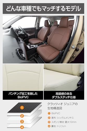 R◆クラッツィオ(Clazzio) シートカバー プリウス 30系 Clazzio ジュニア ブラック ET-0127【41ETH0127K】 4eab27b3