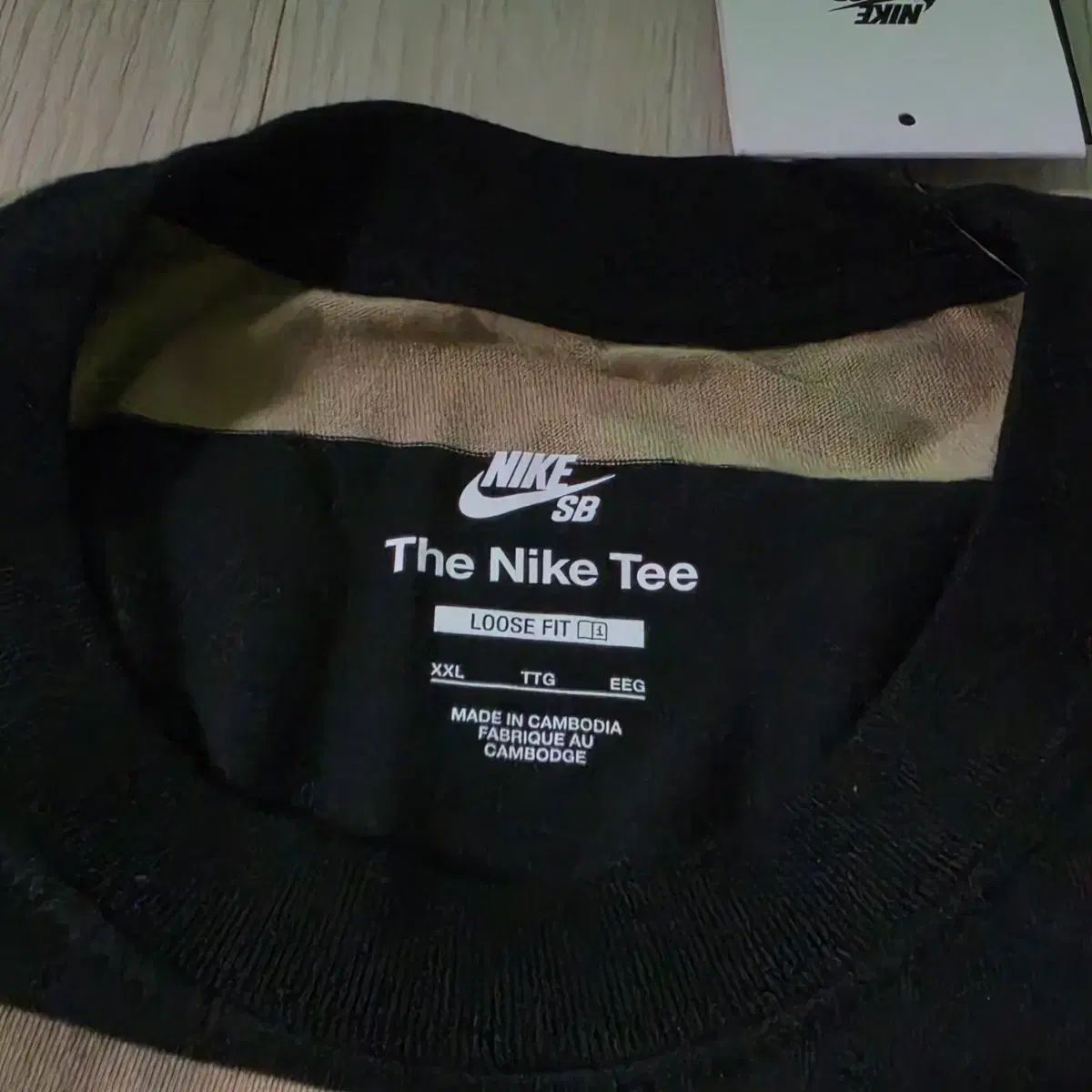新品XXL NIKE SB ストライプス ソロ スウッシュ 半袖Tシャツ ルーズフィット