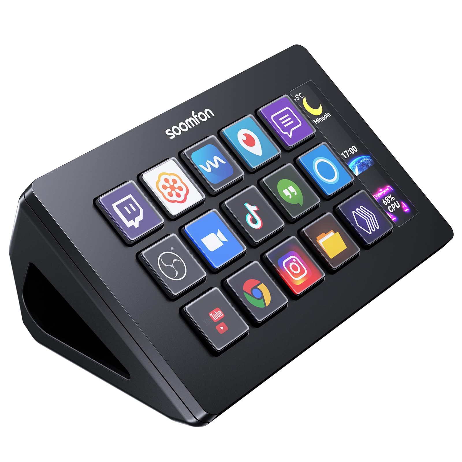 Stream Controller - SOOMFON Stream Studio Control Deck 15キー配列 ストリームデック ライブコンテンツ作成用のコントローラー 配信者向けデバイス OBS/Twitch?/YouTube連 62d4a28f Stream Controller - SOOMFON Stream Studio Control Deck 15キー配列 ストリームデック ライブコンテンツ作成用のコントローラー 配信者向けデバイス OBS/Twitch?/YouTube連 62d4a28f