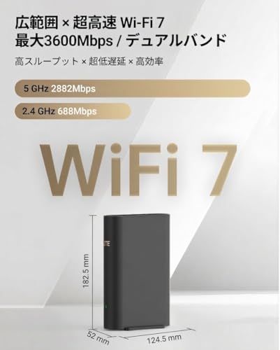 ZTE WiFi ルーター無線 LAN Wi-Fi7 IPv6対応 WPA3 コスパルーター メッシュ対応 2.5GWANポート搭載 デュアルバンド 縦型 中継器【かんたん設定アプリ付】 2882 + 688Mbp【iPhone 17/16/ 2eb033a8 ZTE WiFi ルーター無線 LAN Wi-Fi7 IPv6対応 WPA3 コスパルーター メッシュ対応 2.5GWANポート搭載 デュアルバンド 縦型 中継器【かんたん設定アプリ付】 2882 + 688Mbp【iPhone 17/16/ 2eb033a8