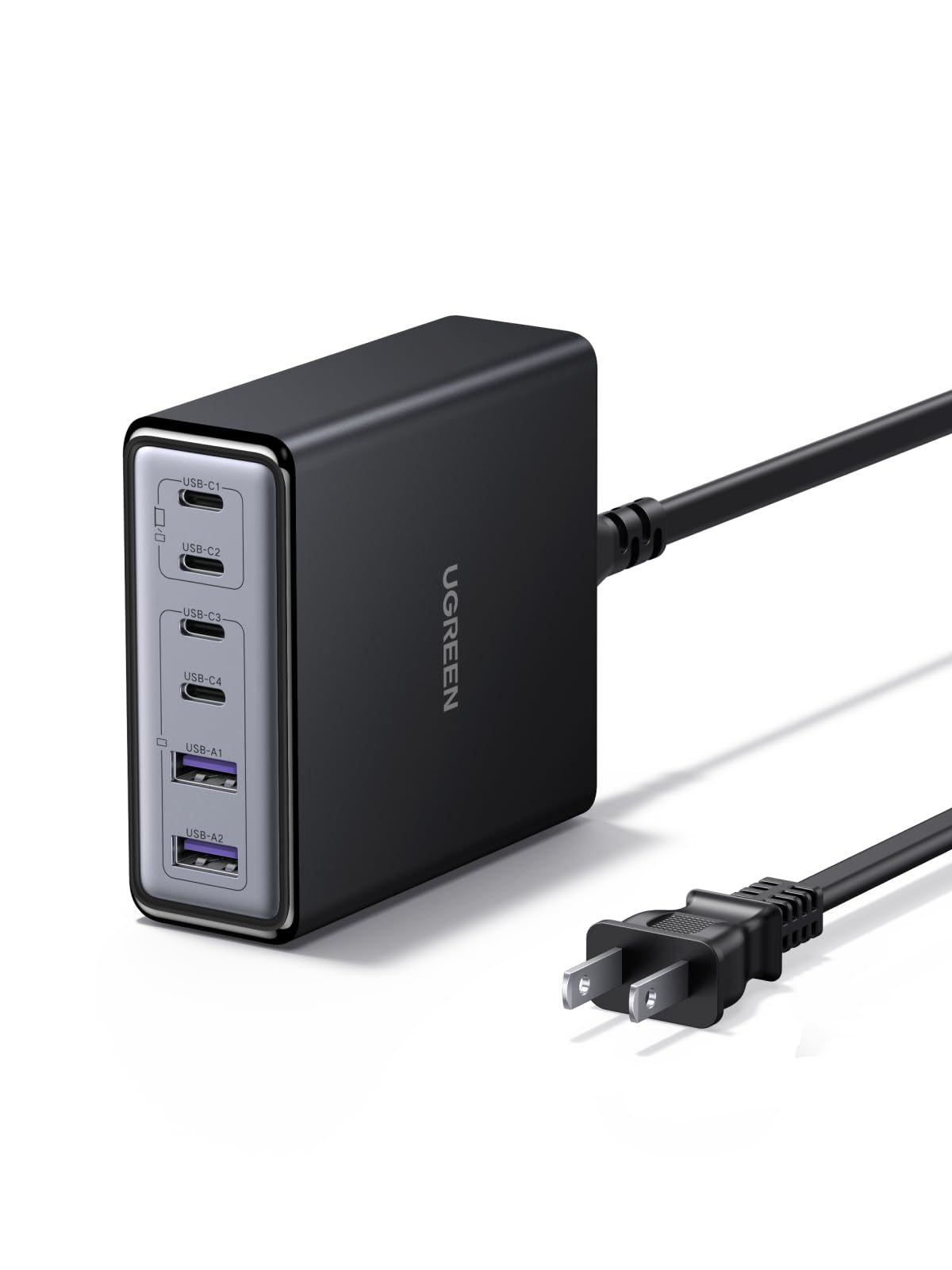 UGREEN 100W GaN 卓上急速充電器 (4*USB-C+2*USB-A) コンパクト【PSE技術基準適合/PD3.0/QC4.0/PPS対応】 複数台同時充電 iPhone17/16/15/14/13/Xperia/Pixel Pr 71dbd8ae