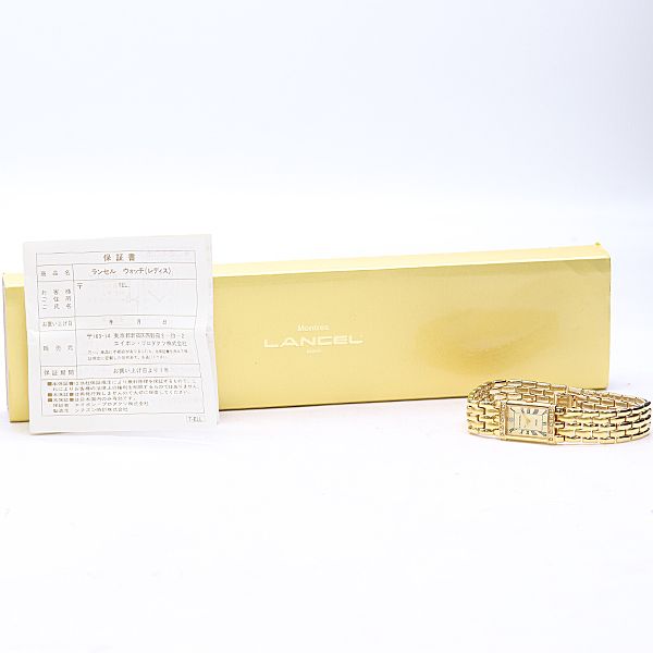 良品 箱/保付 ランセル SS QZ 1PD イエロー文字盤 レディース腕時計 2000000 NSK KMT ABC24885 良品 箱/保付 ランセル SS QZ 1PD イエロー文字盤 レディース腕時計 2000000 NSK KMT ABC24885