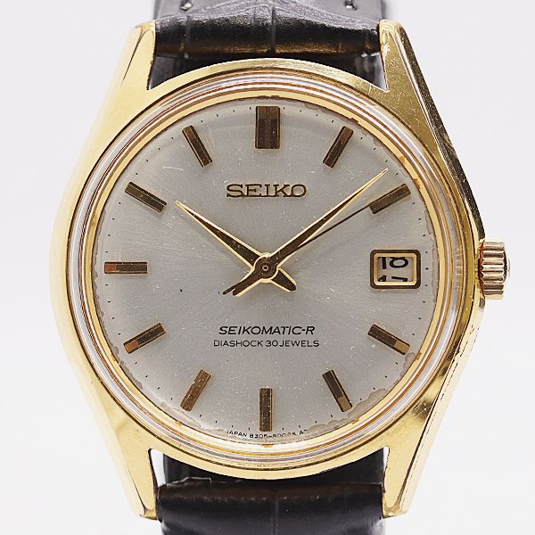 美品 稼働 セイコーマチック デイト 8305-8010 SGP 手巻き シルバー文字盤 メンズ腕時計 8273100 6ANT KMT ABC24900