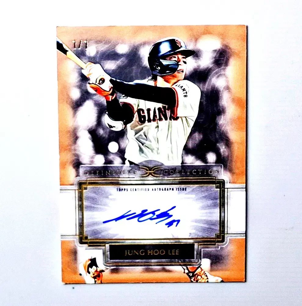 李政厚（イ・ジョンフ） 1/1 オート 1枚限定 サインカード 2025 TOPPS トップス デフィニティブ エディション