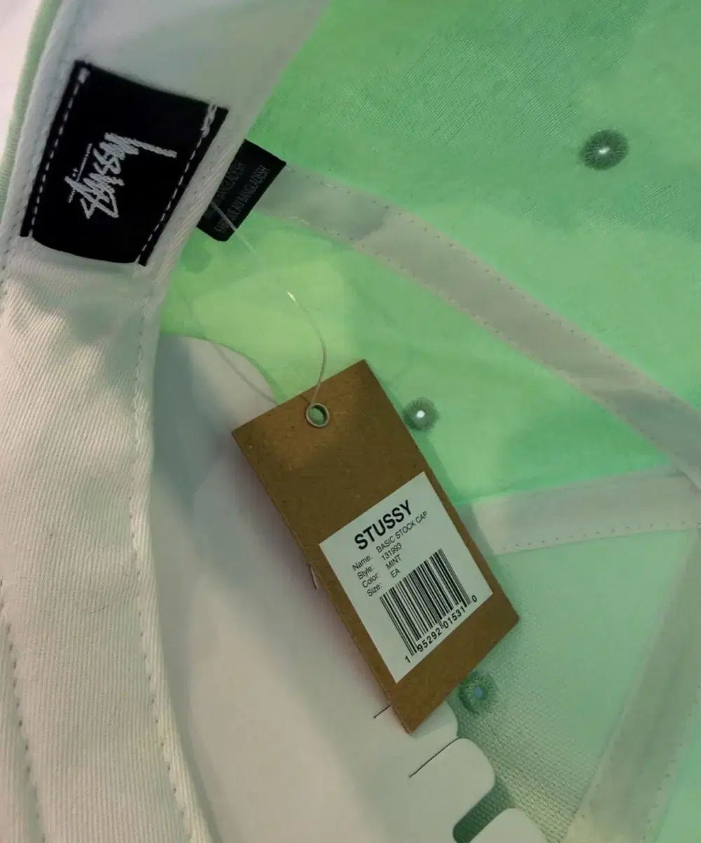新品_ STUSSY ステューシー スナップバック 帽子 ウール mint
