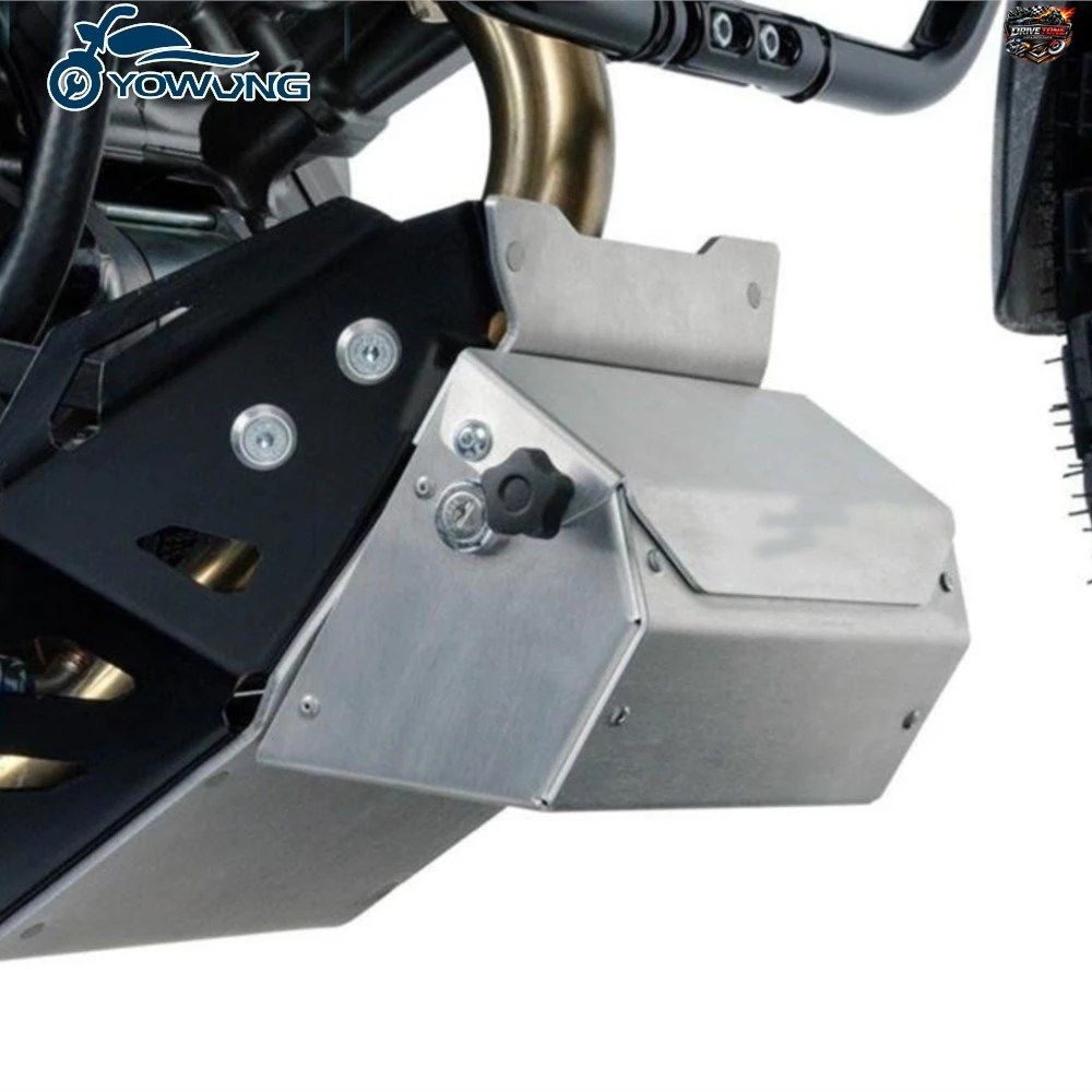 カワサキ KLR650 2008-2022 2023 用オートバイアクセサリー スキッドプレート バッシュフレーム エンジンガード ツールボックス スキッドプ