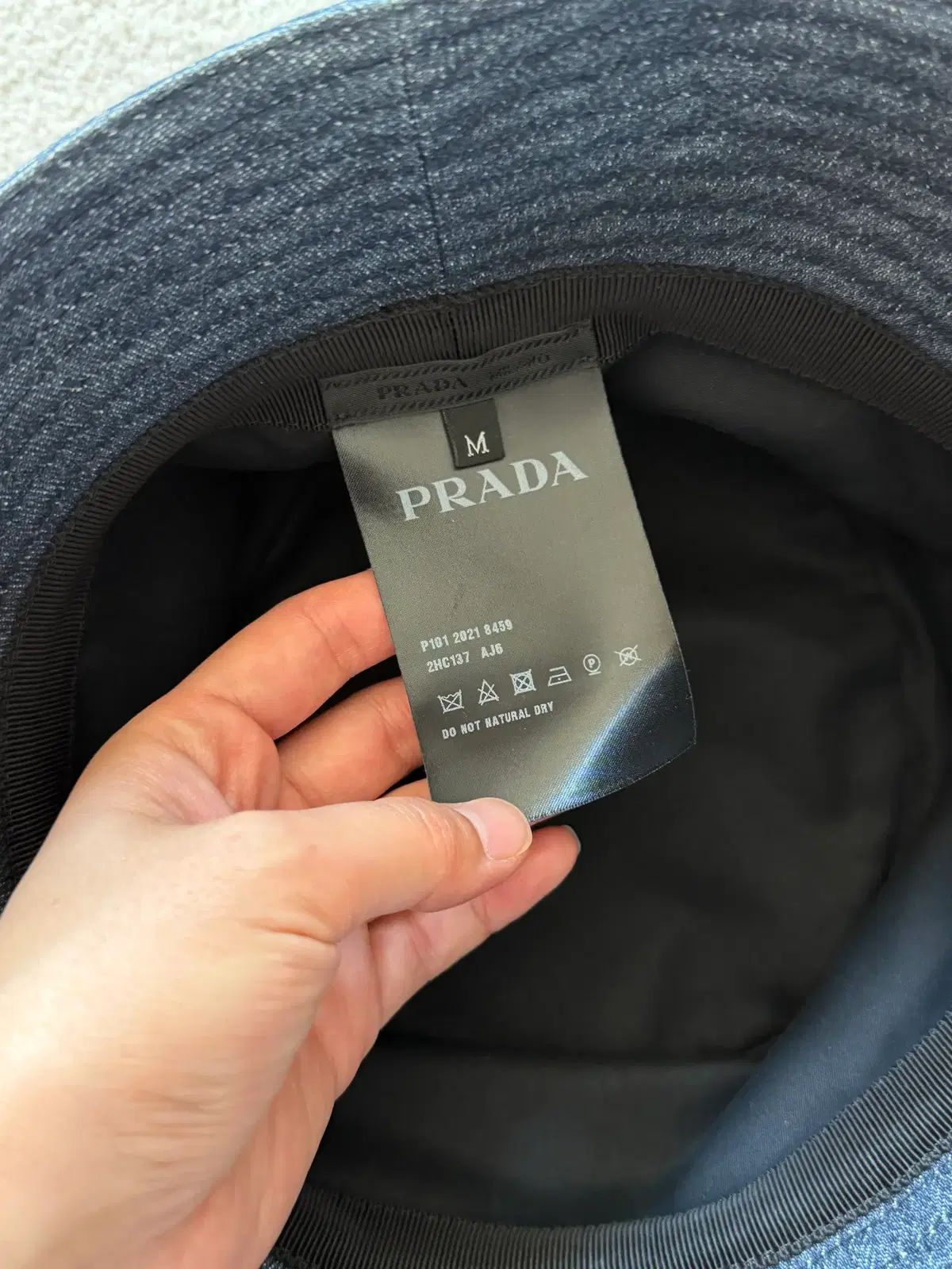 PRADA プラダ デニム バケットハット ネイビー 出品