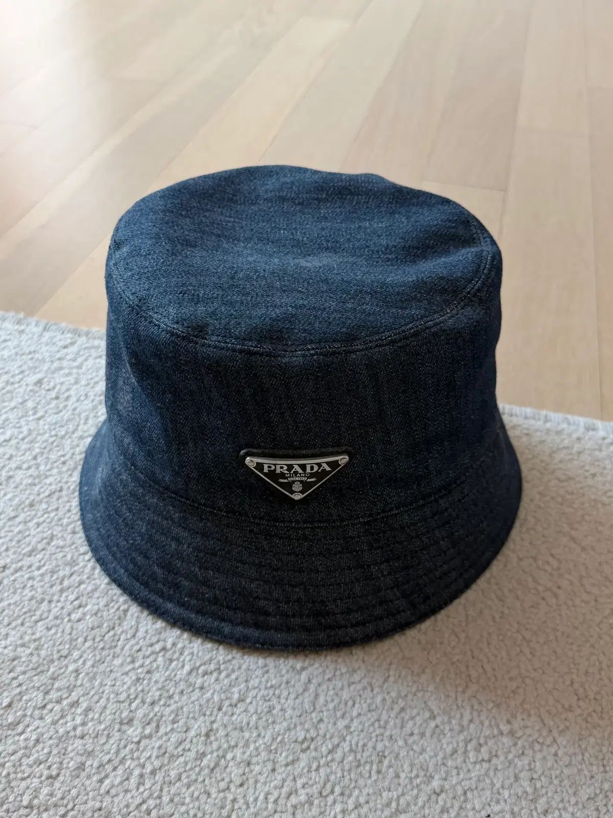PRADA プラダ デニム バケットハット ネイビー 出品