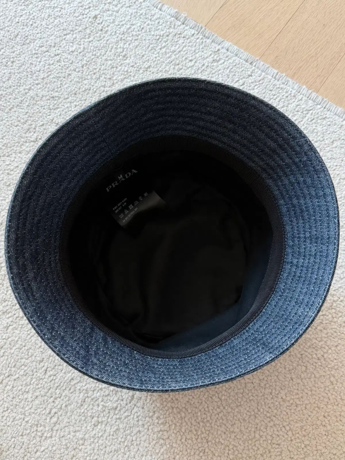 PRADA プラダ デニム バケットハット ネイビー 出品