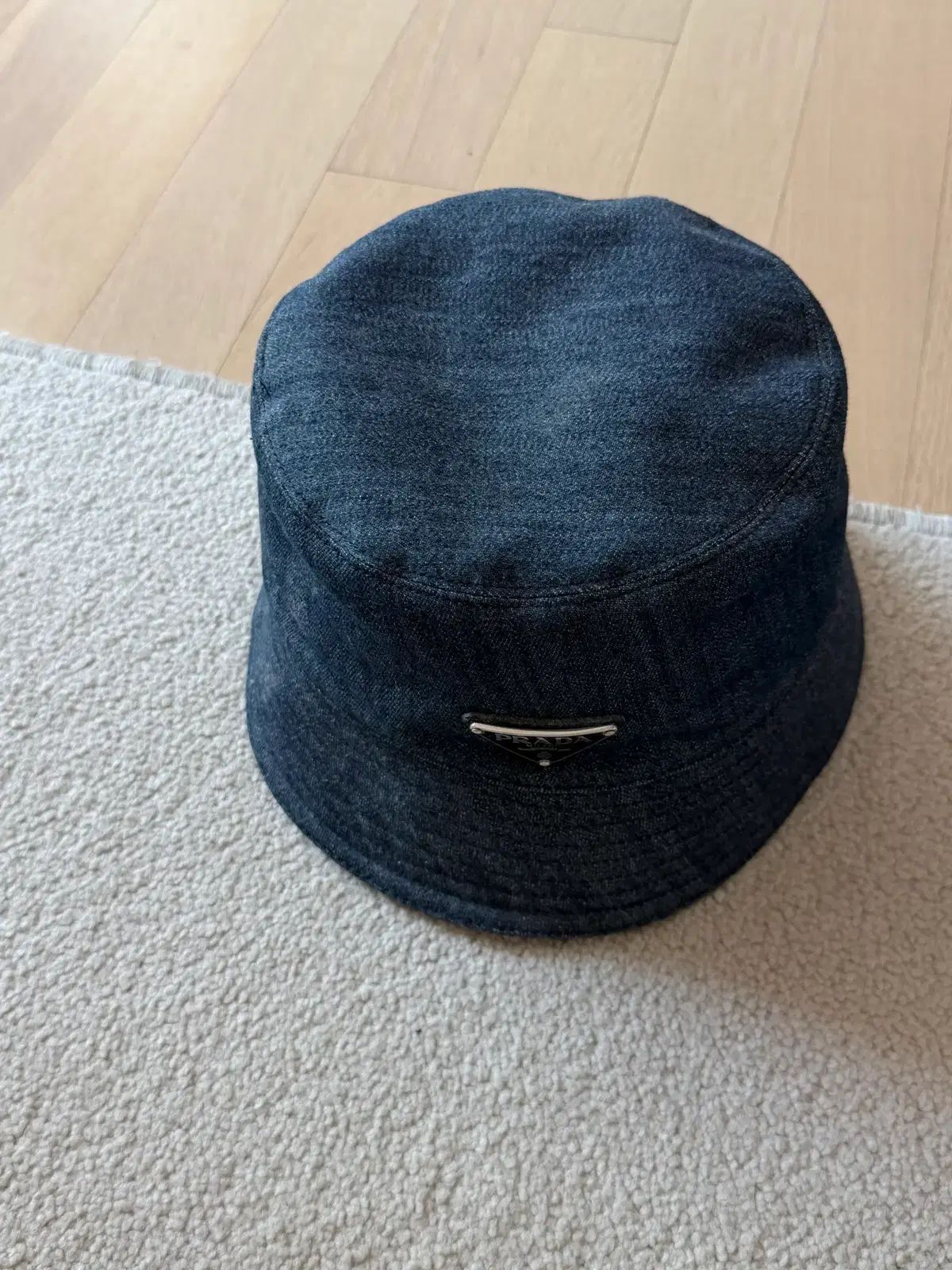 PRADA プラダ デニム バケットハット ネイビー 出品
