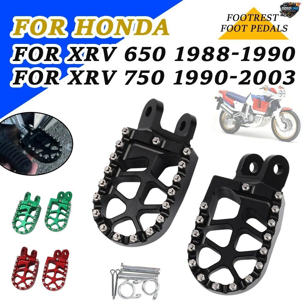 オートバイ用アクセサリー フットレスト フットペグ ペダルプレート ホンダ XRV750 RD07A XRV 750 RD07 A XRV650 XRV 650 1990 パーツ