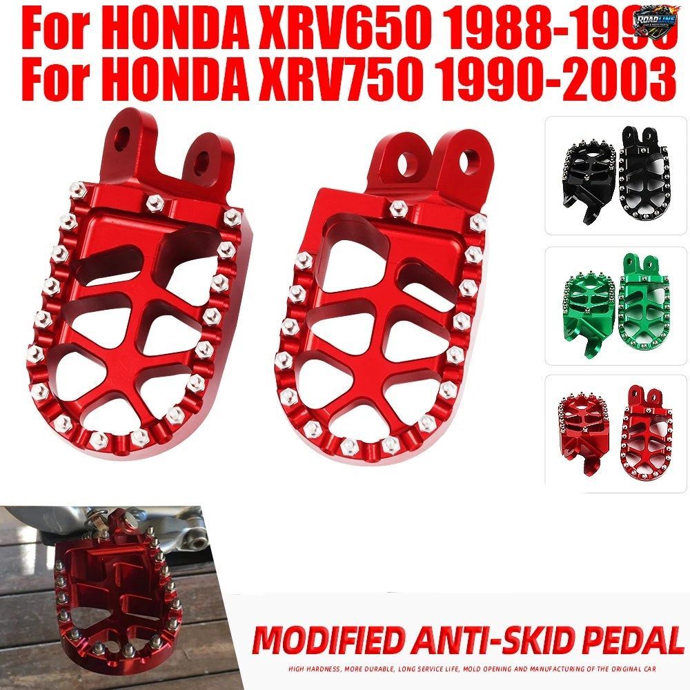 オートバイ用アクセサリー フットレスト フットペグ ペダルプレート ホンダ XRV750 RD07A XRV 750 RD07 A XRV650 XRV 650 1990 パーツ