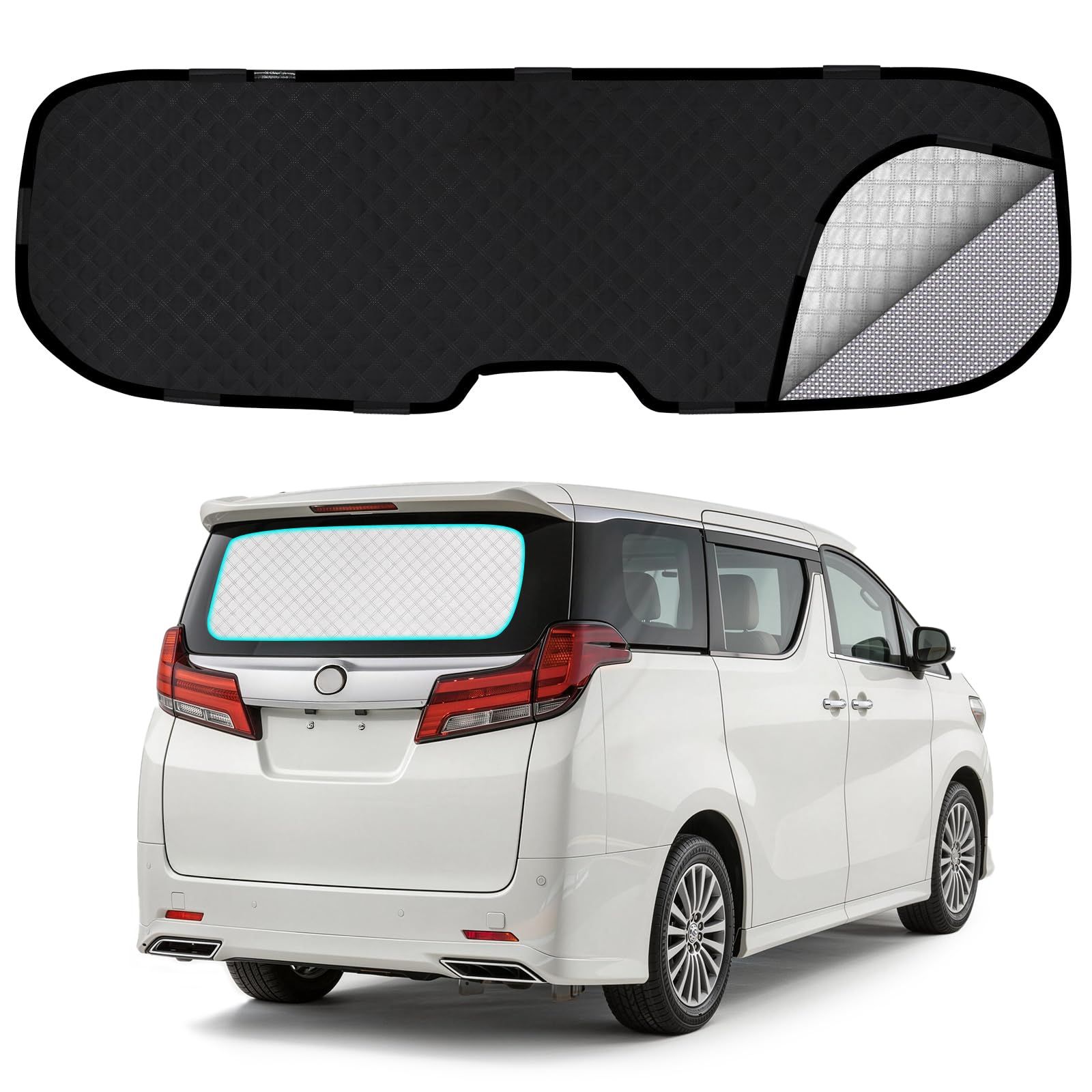 ZATOOTO トヨタ アルファード ヴェルファイア 30系専用 サンシェード 軽自動車 リアウィンドウ用 リアガラス メッシュカーテン 網戸 2層タイプ 2in1一体式 車中泊 遮光 日差し 紫外線カット 虫よけ 断熱 UVカット 目隠し プライバシー保ts ZATOOTO トヨタ アルファード ヴェルファイア 30系専用 サンシェード 軽自動車 リアウィンドウ用 リアガラス メッシュカーテン 網戸 2層タイプ 2in1一体式 車中泊 遮光 日差し 紫外線カット 虫よけ 断熱 UVカット 目隠し プライバシー保ts