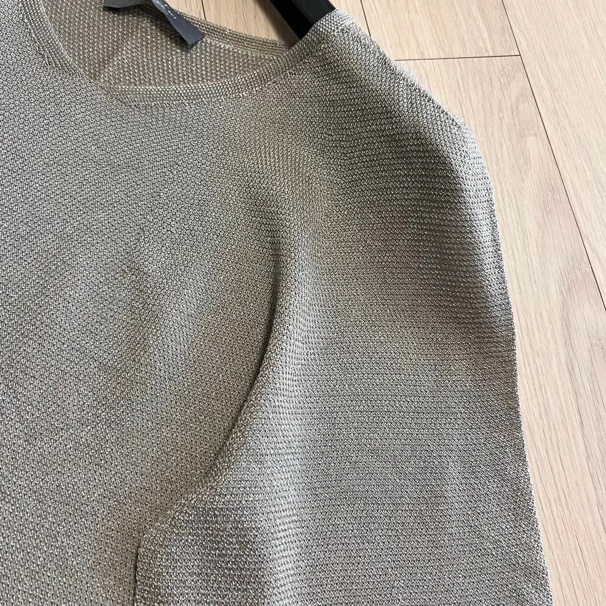 ハンサム LATT by T ホールガーメント グリッターリング ニット 半袖5分 レディース 夏 サマー ミント グレー ハンサム LATT by T ホールガーメント グリッターリング ニット 半袖5分 レディース 夏 サマー ミント グレー