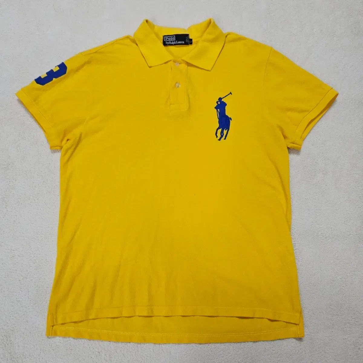 ポロラルフローレン ビックポニー イェロー pk 半袖 カラーTシャツ