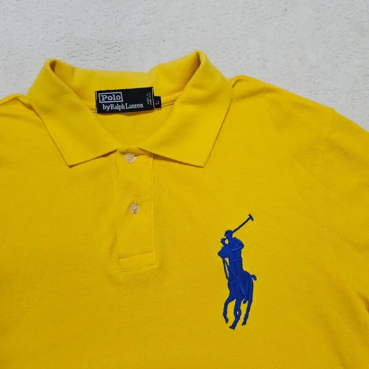 ポロラルフローレン ビックポニー イェロー pk 半袖 カラーTシャツ