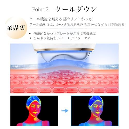 【TV紹介?人気雑誌掲載 】ANLAN 温冷リフトかっさ EMS 顔 体 電動かっさ 45度温感 冷却 リフト 3色LEDエステ 振動 カッサプレート 全身適用 男女兼用 3段階調整可能 母の日 プレゼント/ 14186500