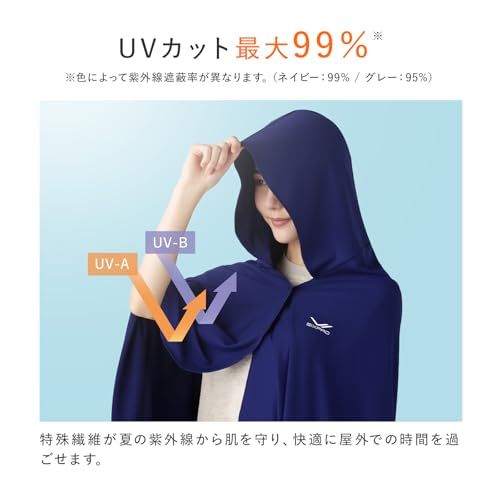 シックスパッド 冷感ポンチョ/Cooling Hooded Poncho (ネイビー(Free)e 7535eee6 シックスパッド 冷感ポンチョ/Cooling Hooded Poncho (ネイビー(Free)e 7535eee6