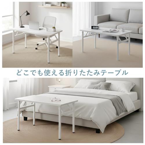 ANDWINT 折りたたみデスク パソコンデスク PCデスク 幅80×奥行40cm 組立不要 完成品 省スペース コンパクト収納 テレワーク 在宅勤務 学習机 会議テーブル アウトドア使用可能 リモートワーク用ｍａ 28bbdf7b