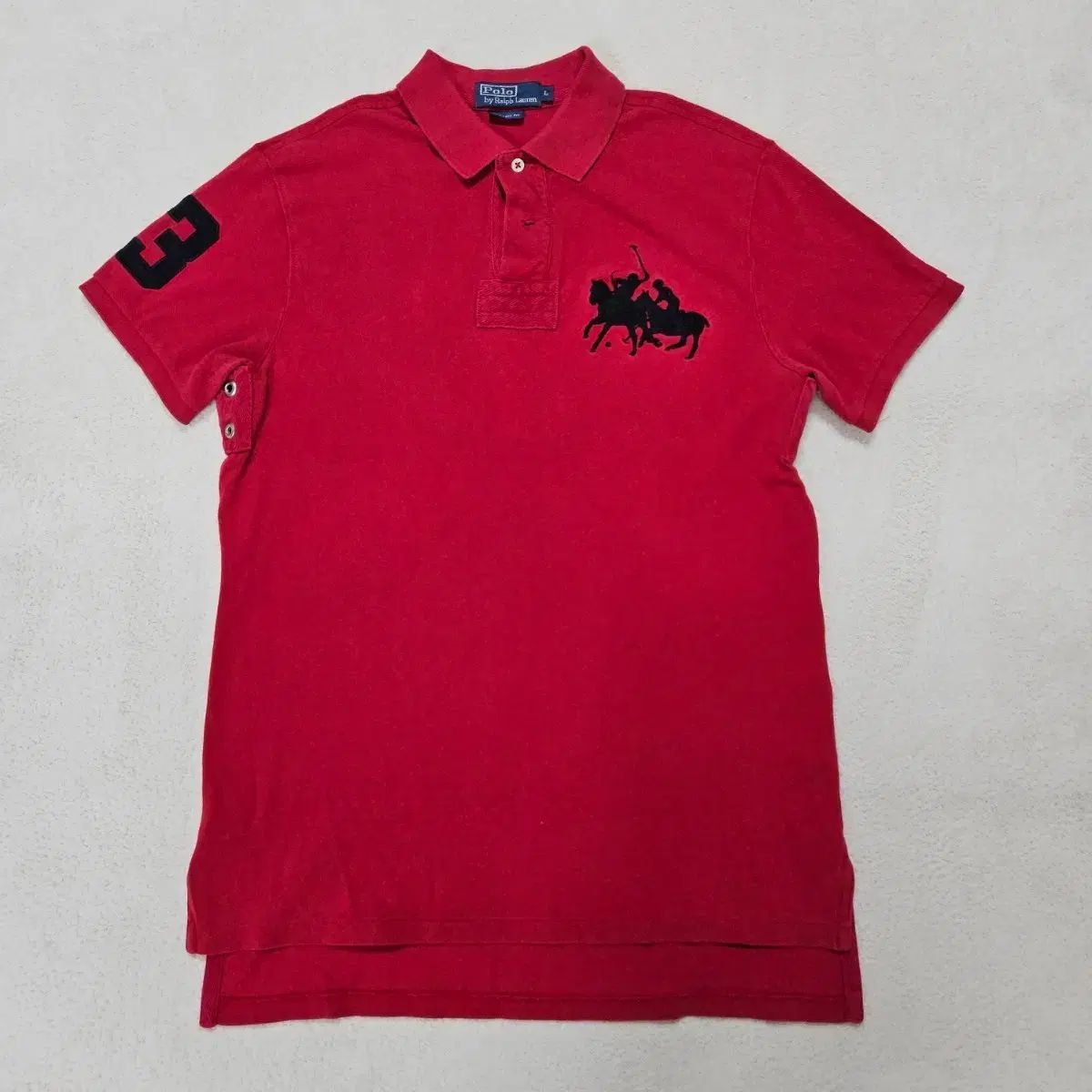 POLO RALPH LAUREN ビックポニー レッド PK 半袖 カラーTシャツ