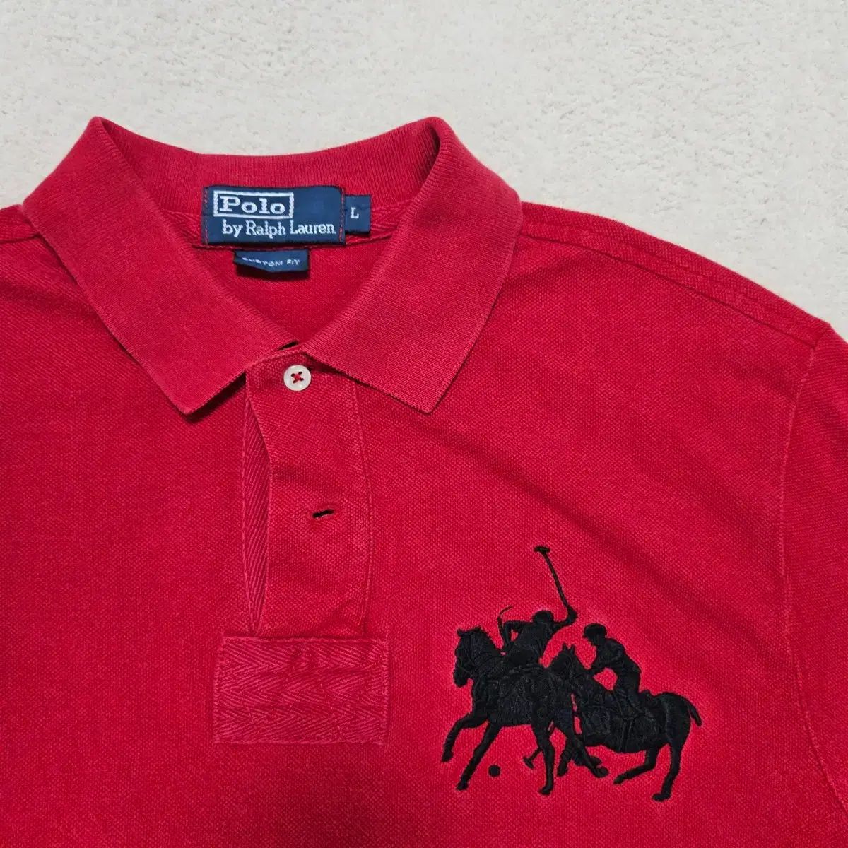 POLO RALPH LAUREN ビックポニー レッド PK 半袖 カラーTシャツ