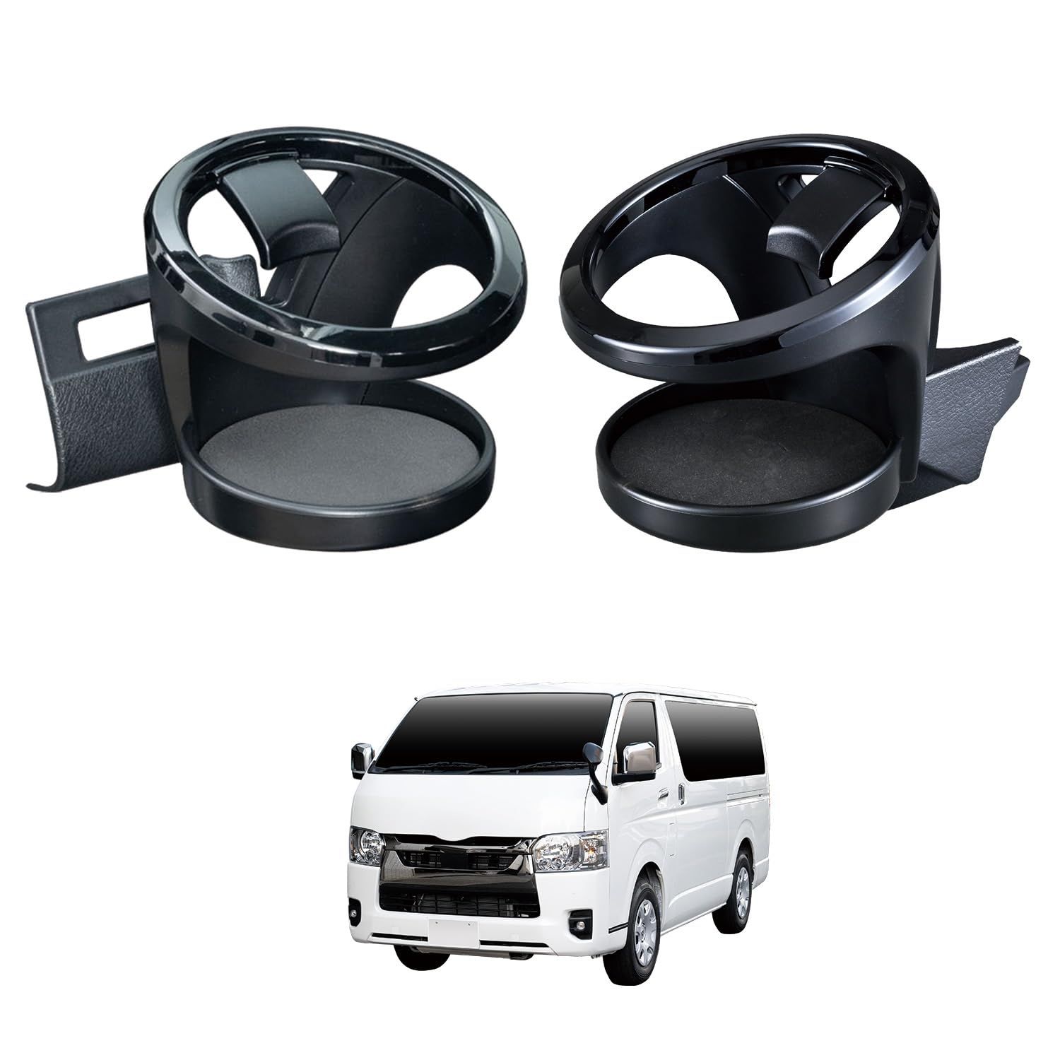 セイワ(SEIWA) 車種専用品 トヨタ ハイエース 200系ドリンクホルダー セット 運転席用 助手席用 2個セット IMP410 エアコン吹き出し口 パーツ 内装 アクセサリー カスタム カップホルダー増設 600mlボトルが入る HIA a89a0dbd