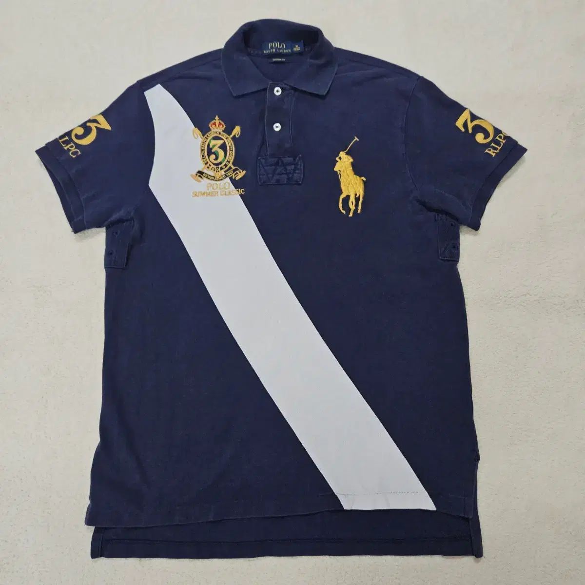 POLO RALPH LAUREN ポロラルフローレン ビックポニー ネイビー チーフキープ PK 半袖 カラーTシャツ