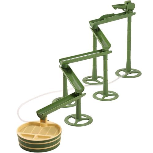 そうめん流し機 スライダー ながしそうめん器 大型 大きい 子供 竹 セット 流しそうめん器 最長160cm 組立簡単 アレンジ自在 好きな形にカスタマイズ ししおどし付き 電動ポンプ(電池式) 目皿付きt 8bda8160