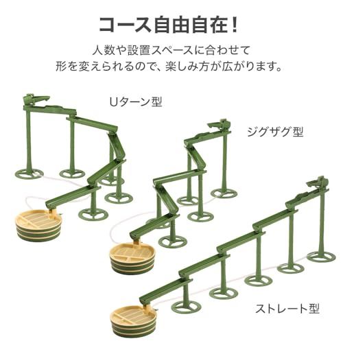 そうめん流し機 スライダー ながしそうめん器 大型 大きい 子供 竹 セット 流しそうめん器 最長160cm 組立簡単 アレンジ自在 好きな形にカスタマイズ ししおどし付き 電動ポンプ(電池式) 目皿付きt 8bda8160
