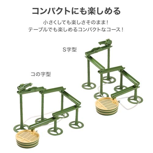 そうめん流し機 スライダー ながしそうめん器 大型 大きい 子供 竹 セット 流しそうめん器 最長160cm 組立簡単 アレンジ自在 好きな形にカスタマイズ ししおどし付き 電動ポンプ(電池式) 目皿付きt 8bda8160