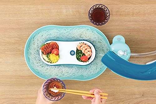 パール金属 そうめん流し器 スライダー ミントブルー 流麺 D-6668t a8920a94 パール金属 そうめん流し器 スライダー ミントブルー 流麺 D-6668t a8920a94