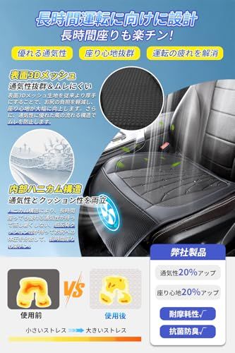 クールシート 車 シートクーラー 【2026第三代 25個出風口&1個大型送風機&無段階風量調整】 ハニカム構造 滑り止め 取付簡単 低作業音 蒸れない DC12対応 普通車 軽自動車 暑さ対策 取付簡単 日本語説明書付きt f178bd2a クールシート 車 シートクーラー 【2026第三代 25個出風口&1個大型送風機&無段階風量調整】 ハニカム構造 滑り止め 取付簡単 低作業音 蒸れない DC12対応 普通車 軽自動車 暑さ対策 取付簡単 日本語説明書付きt f178bd2a