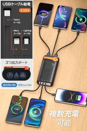 ソーラー 61200mAh 急速充電 手回し充電 ソーラーチャージャー 防災士監修 4本ケーブル内蔵 Type-C ソーラー IPX7防水 耐衝撃 携帯 スマホ充電器 LEDライト付き 停電対策 SOSモード 地震/災害/旅行/アウトドア i eb4eadf1 ソーラー 61200mAh 急速充電 手回し充電 ソーラーチャージャー 防災士監修 4本ケーブル内蔵 Type-C ソーラー IPX7防水 耐衝撃 携帯 スマホ充電器 LEDライト付き 停電対策 SOSモード 地震/災害/旅行/アウトドア i eb4eadf1