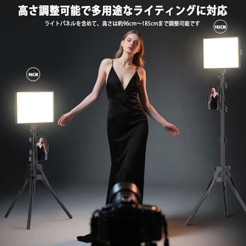 NiceVeedi 2パック撮影用ライト LEDビデオライト 写真スタジオ撮影 